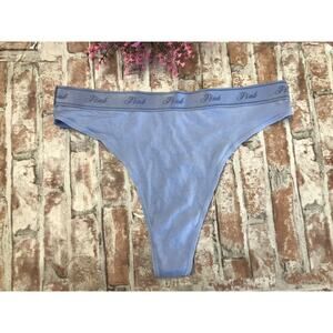 NEW PINK BY VICTORIA'S SECRET LOGO LG THONG PANTIES